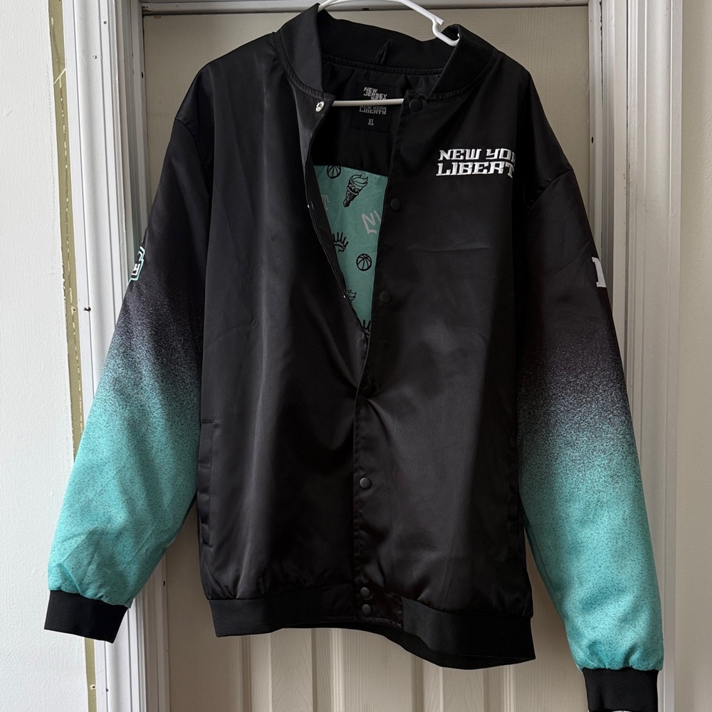 Black and Teal New York Liberty Jacket
